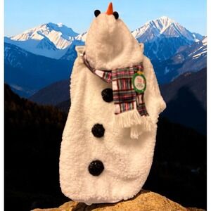 Merry & Bright Holiday‎ Christmas SnowMan Dog Pet Costume Sweater Size Small XL